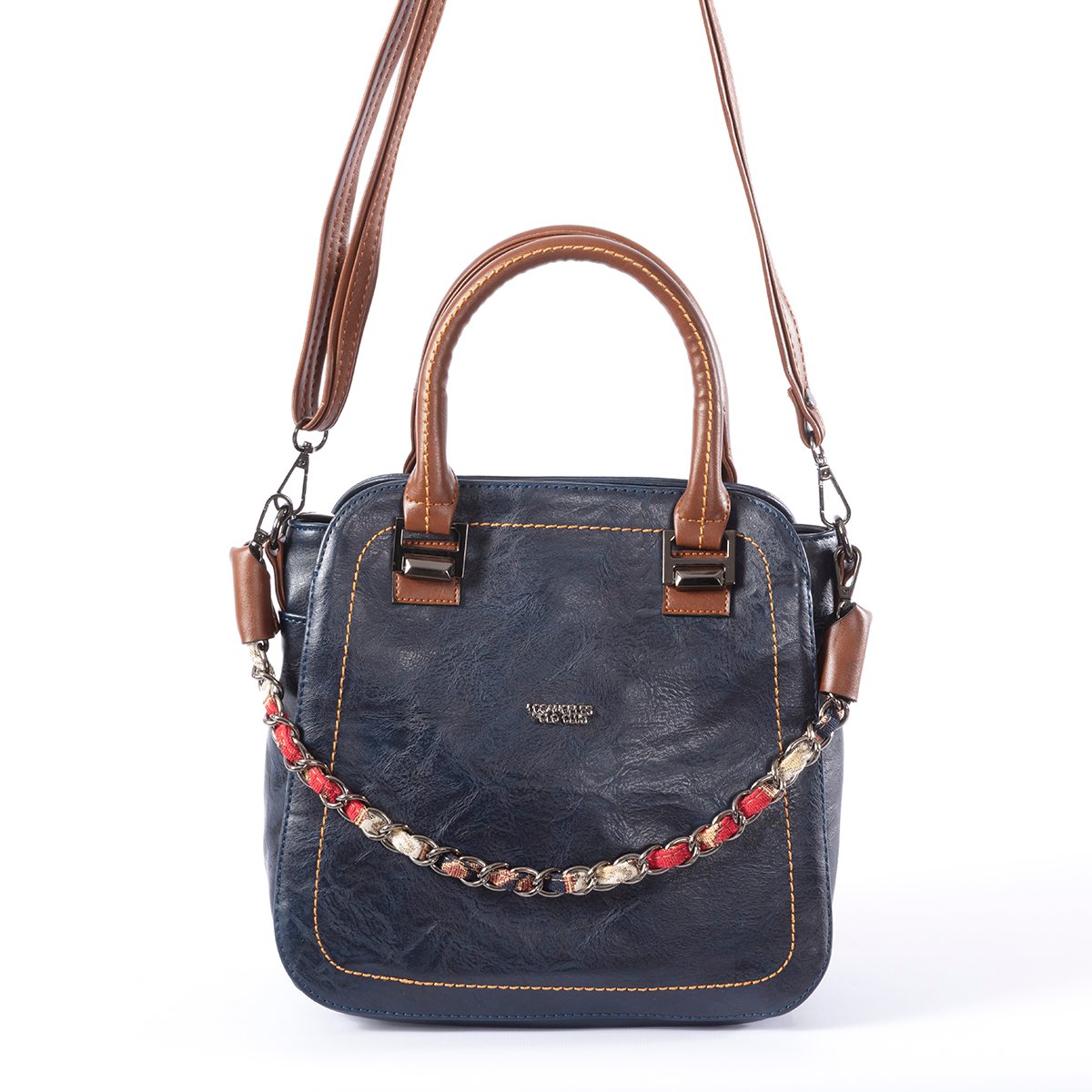 Omuz Askılı Kadın Çantası Lacivert Kahve