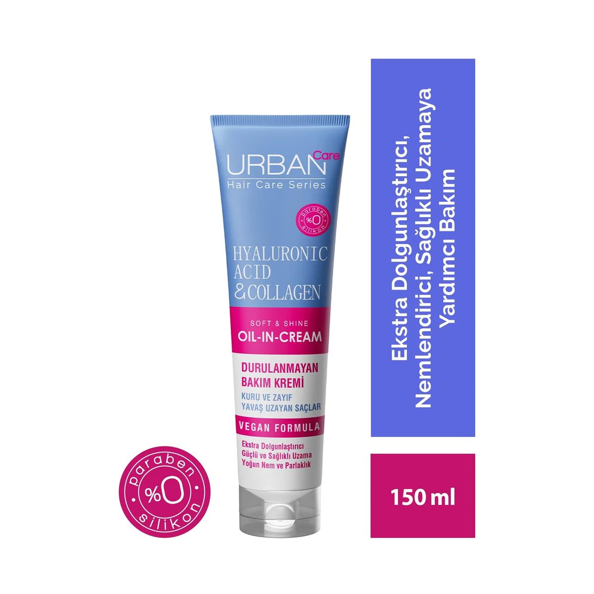 Urban Care Hyaluronic Acid & Collagen Durulanmayan Bakım Kremi 150 ML