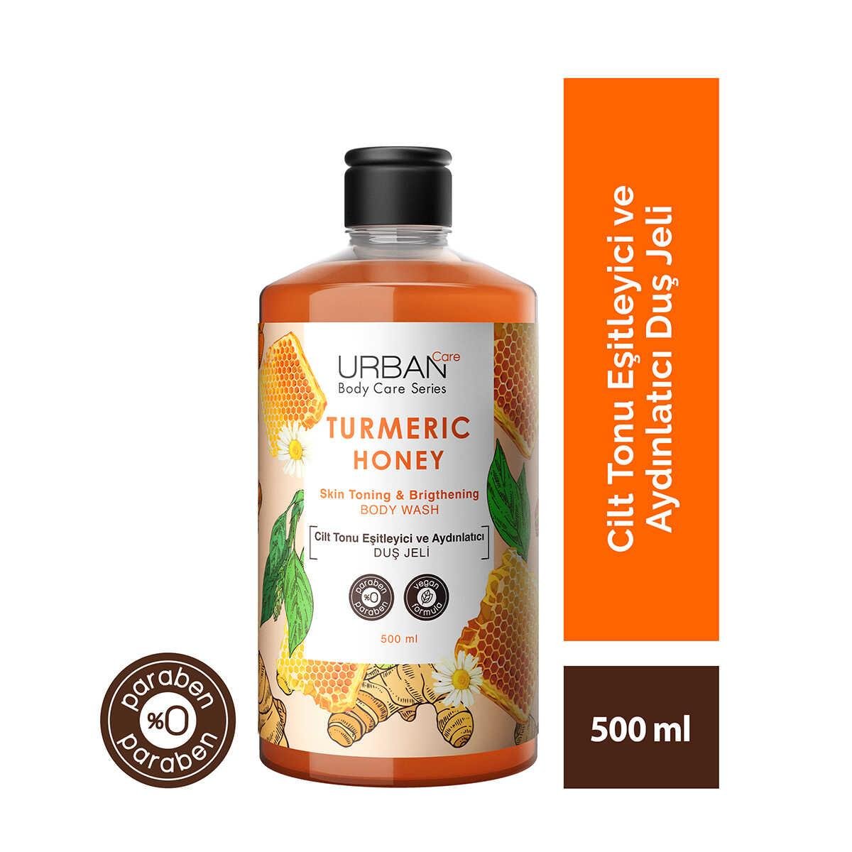 Urban Care Turmeric Honey Cilt Tonu Esitleyici Ve Aydınlatıcı Duş Jeli 500 ML