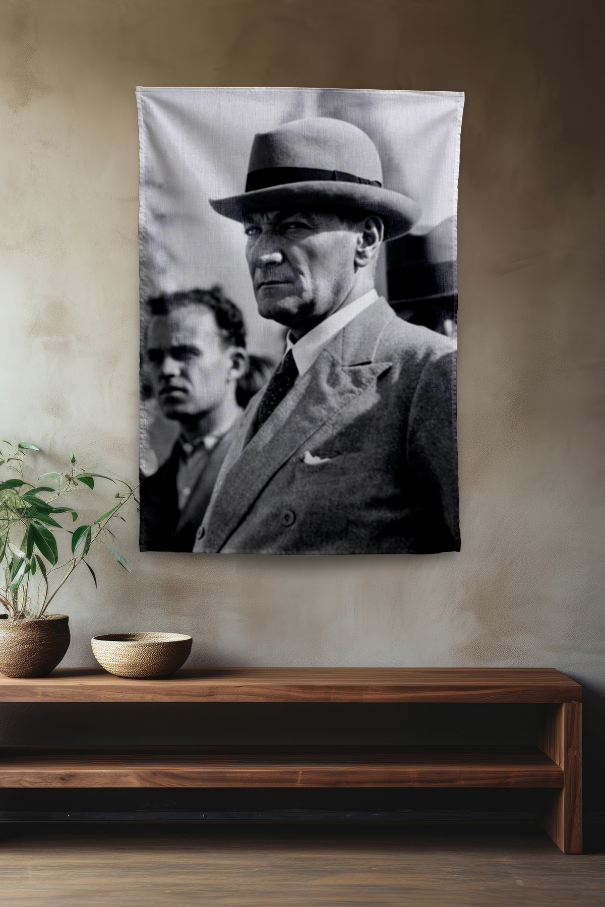 Vagonik Atatürk Temalı Duvar Örtüsü Tapestry Desen 430