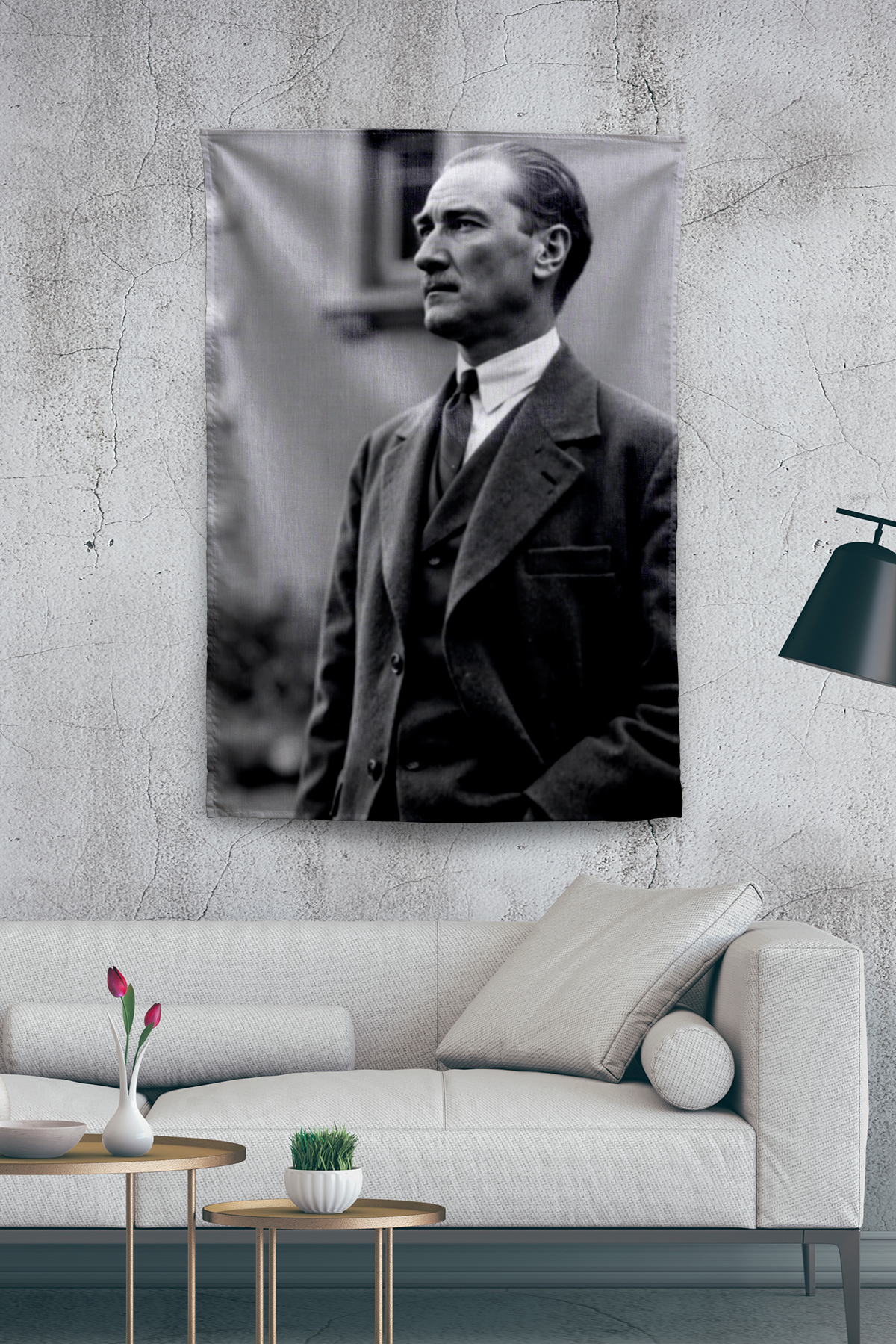 Vagonik Atatürk Temalı Duvar Örtüsü Tapestry Desen 428