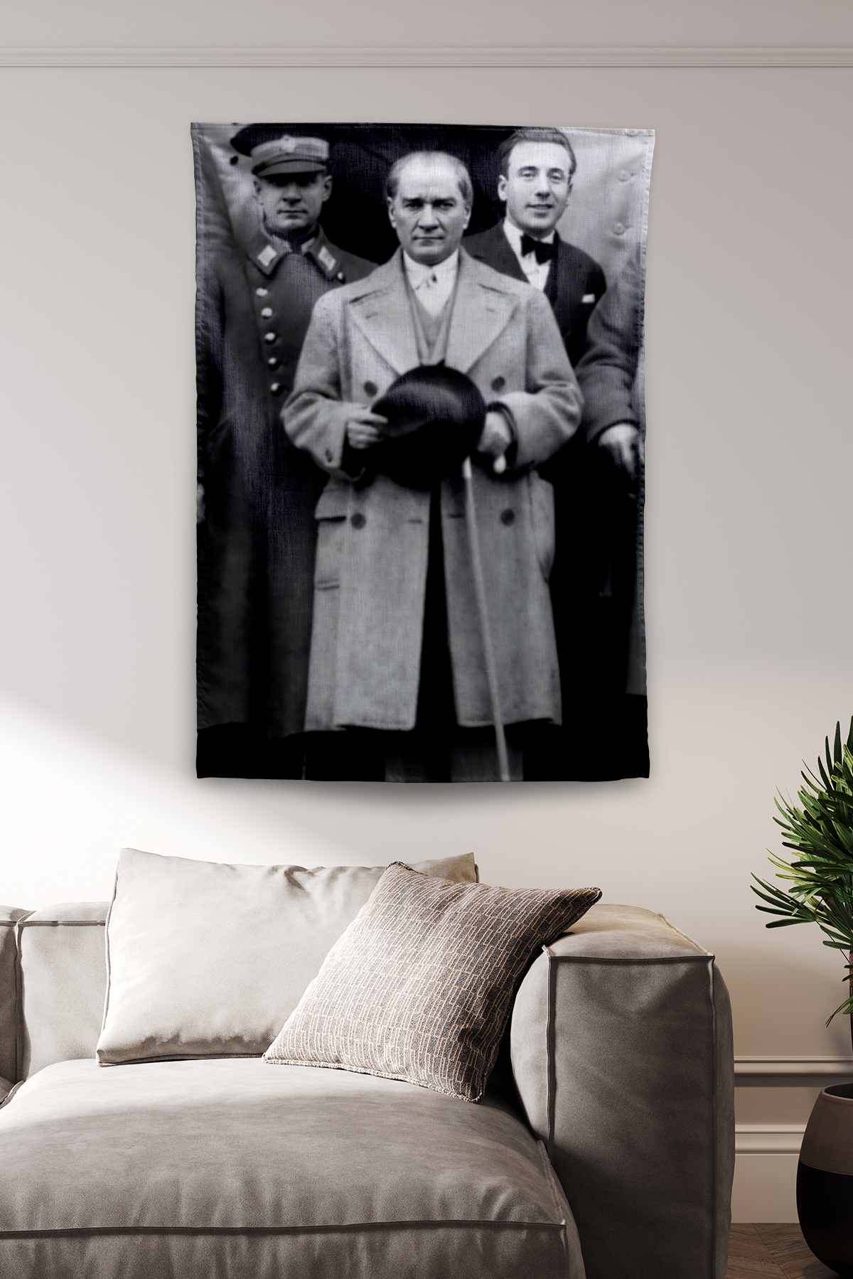 Vagonik Atatürk Temalı Duvar Örtüsü Tapestry Desen 431