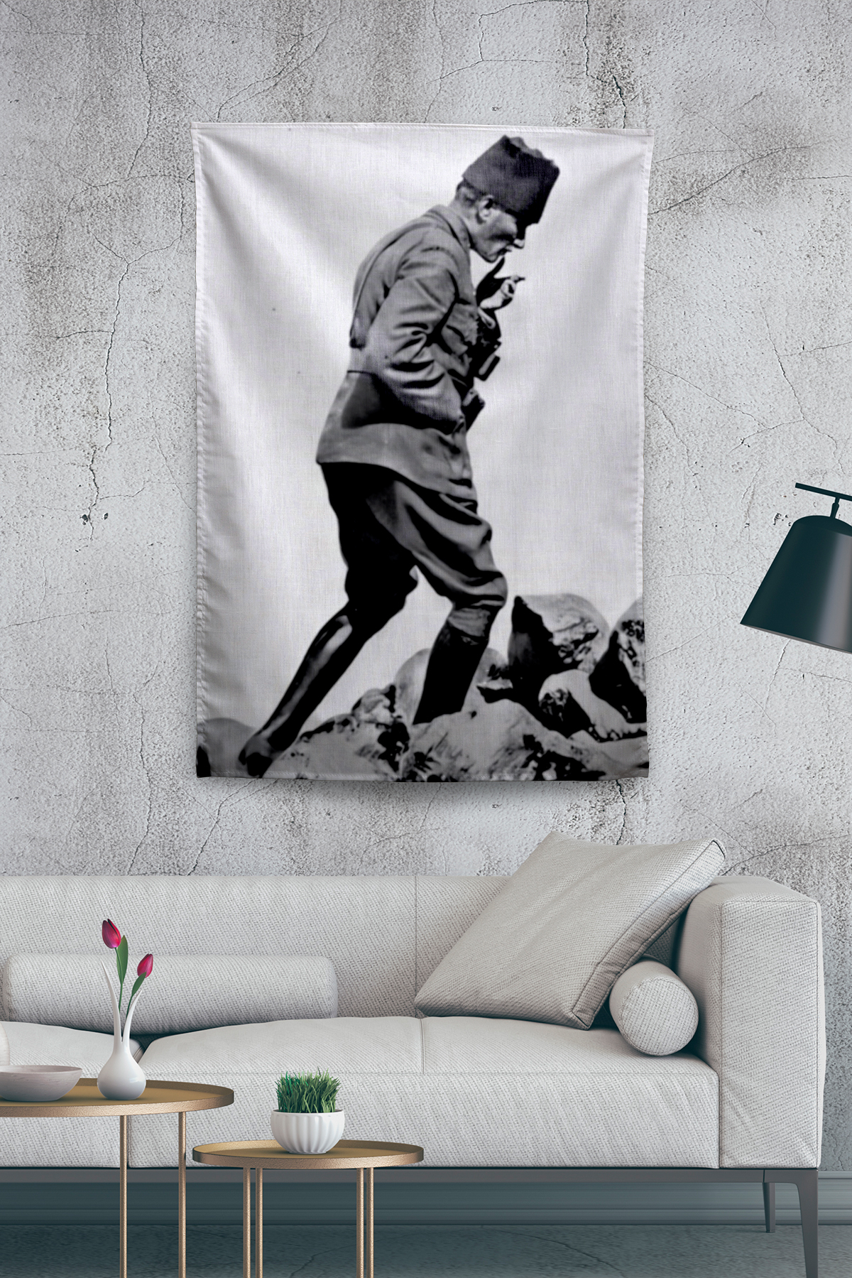 Vagonik Atatürk Temalı Duvar Örtüsü Tapestry Desen 429