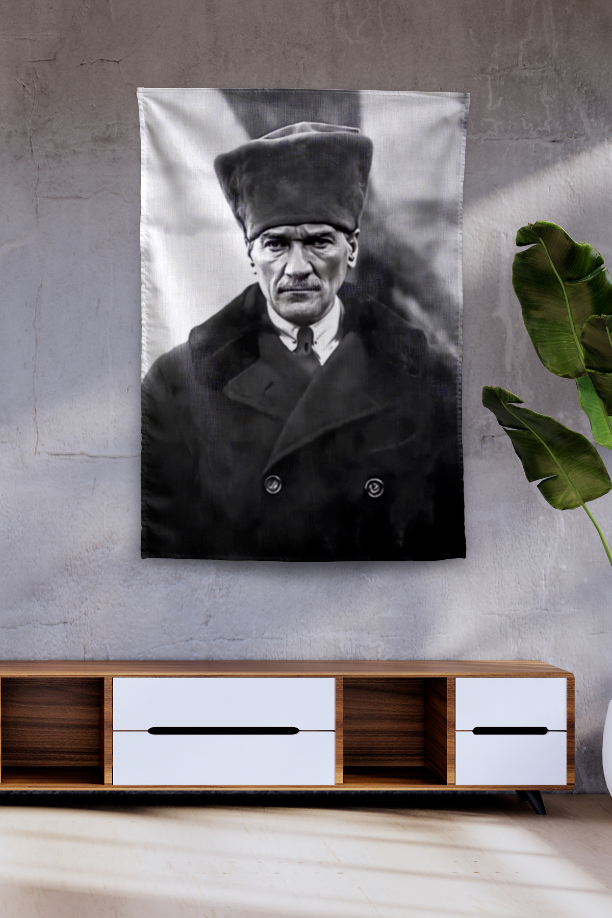 Vagonik Atatürk Temalı Duvar Örtüsü Tapestry Desen 418