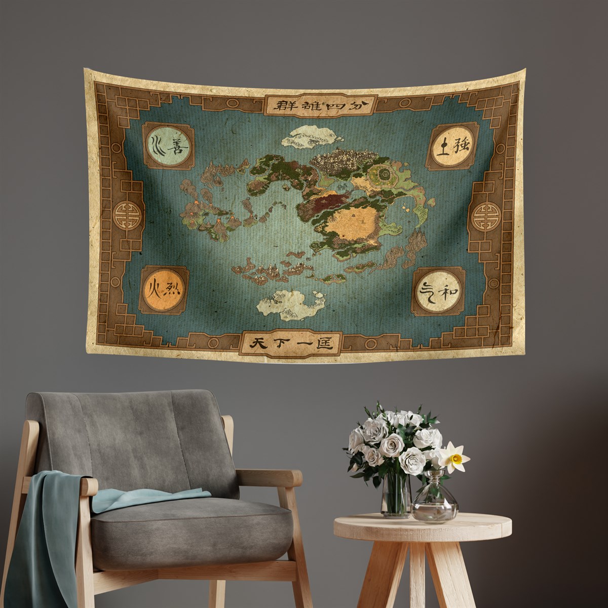 Vagonik Avatar Son Hava Bükücü Duvar Örtüsü Halısı 140 X 100 Cm-70x100 Cm