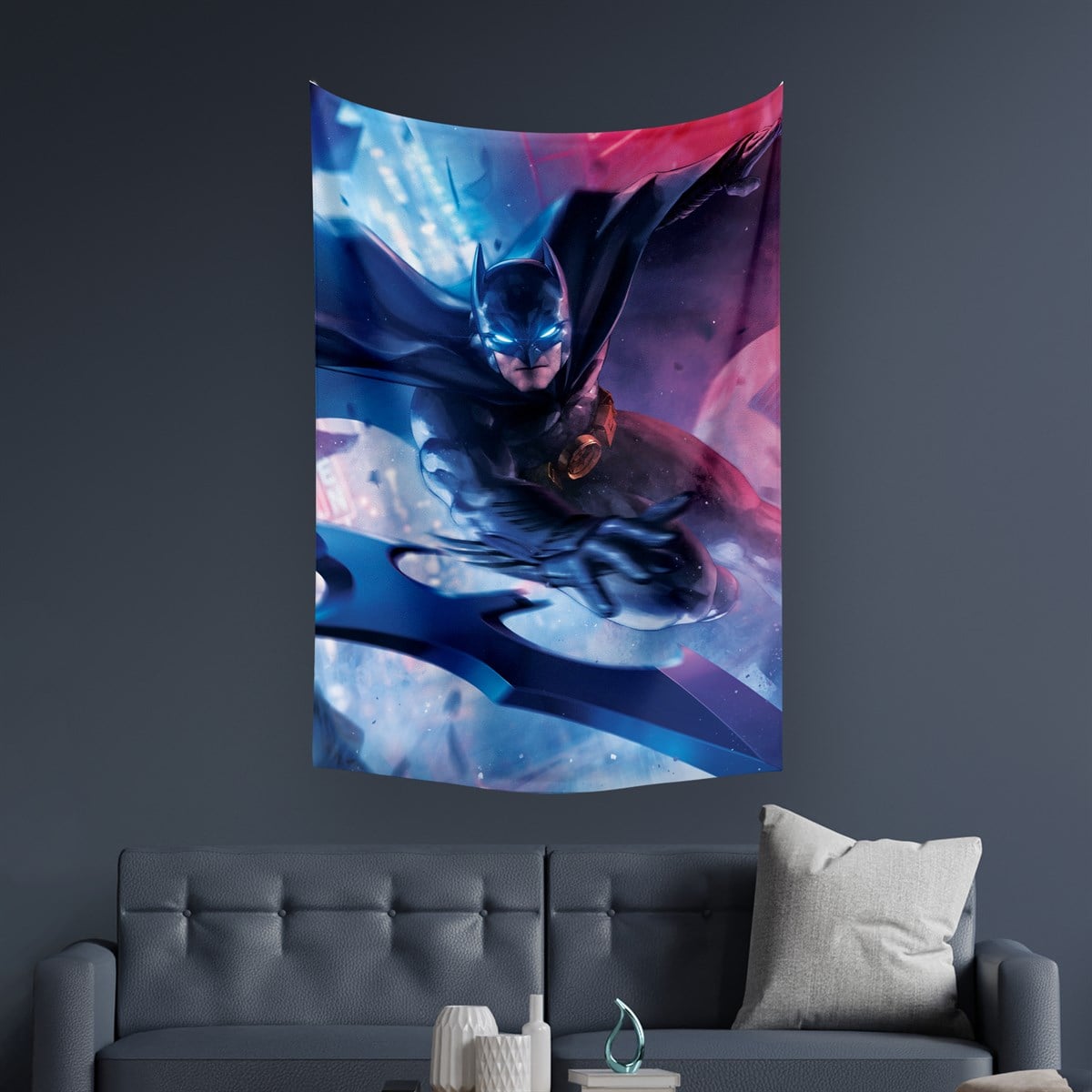 Vagonik Batman Dc Duvar Örtüsü Halısı 140 X 100 Cm-70x100 Cm