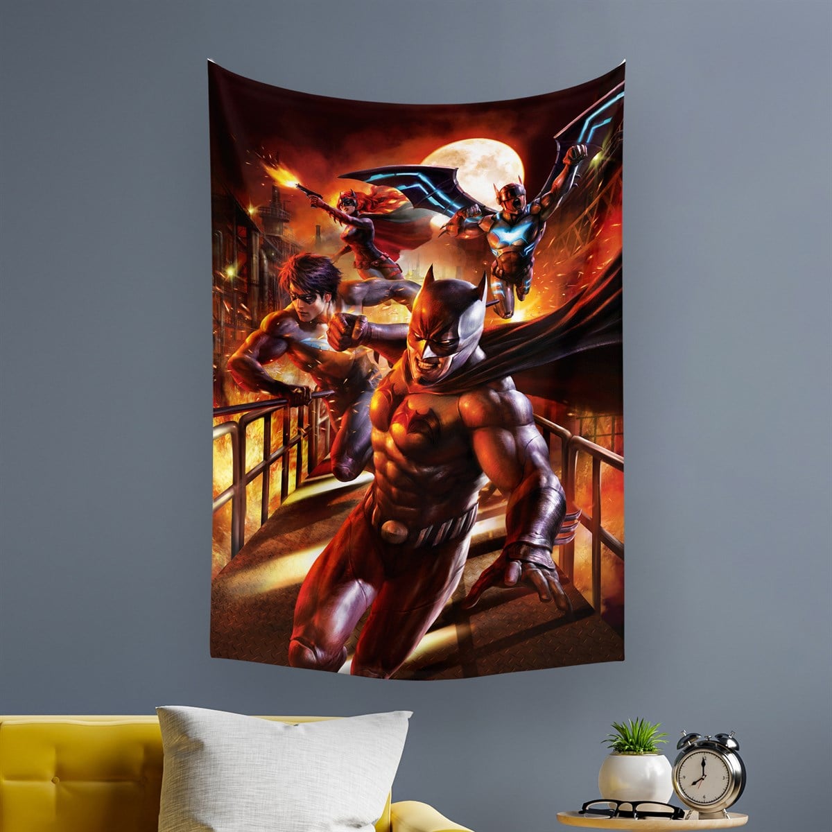 Vagonik Batman Dc Duvar Örtüsü Halısı 140 X 100 Cm-70x100 Cm