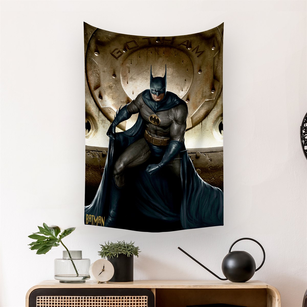 Vagonik Batman Dc Duvar Örtüsü Halısı 140 X 100 cm 70x100 cm