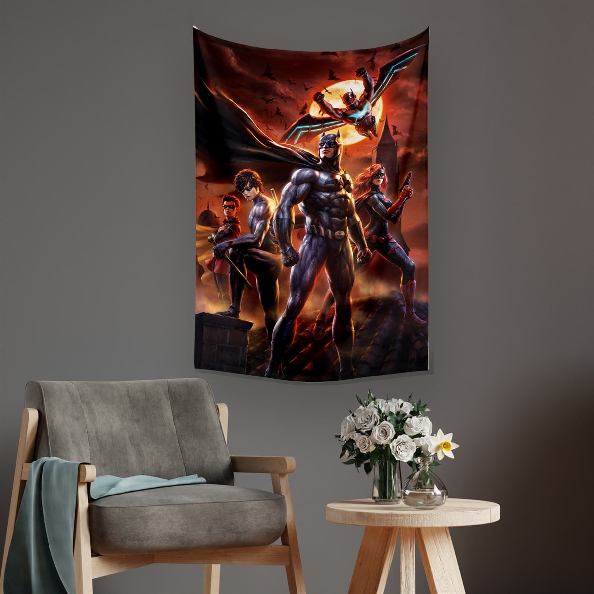Vagonik Batman Dc Duvar Örtüsü Halısı 140 X 100 Cm-70x100 Cm