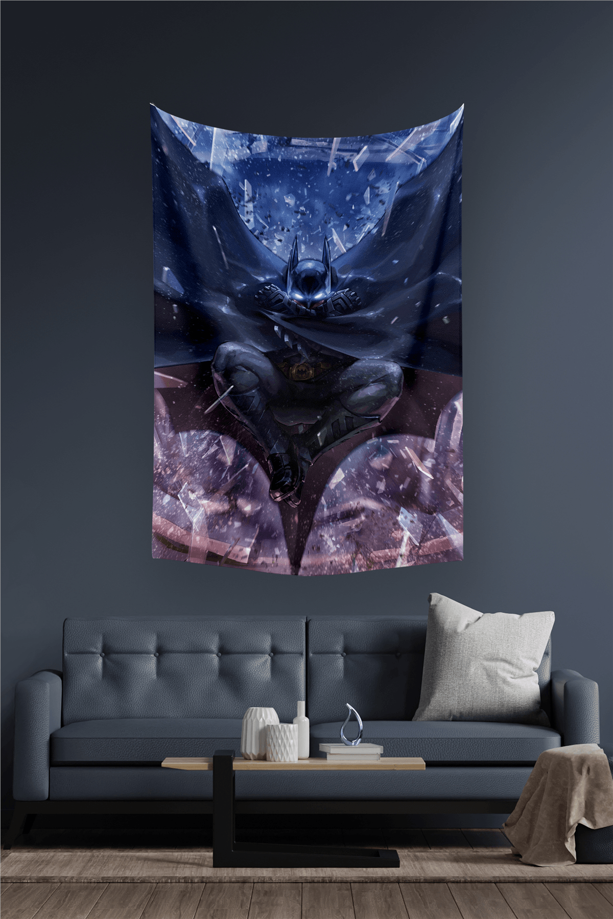 Vagonik Batman Dc Duvar Örtüsü Halısı