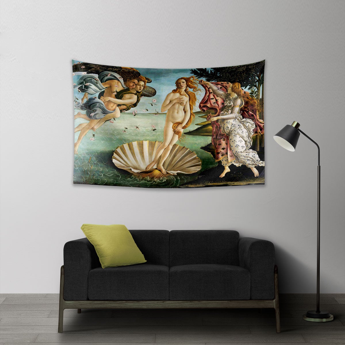Vagonik Botticelli Venüs'ün Doğuşu Duvar Örtüsü Halısı 140 X 100 Cm-70x100 Cm