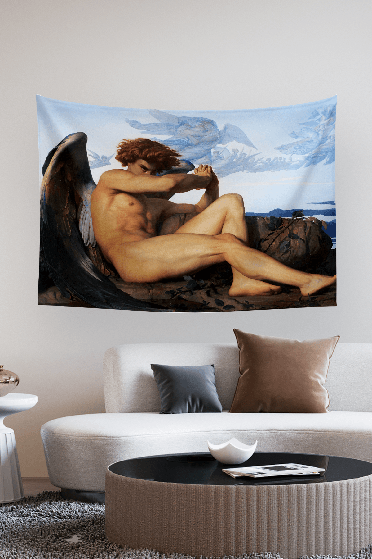 Vagonik Fallen Angel Düşmüş Melek Tablosu Duvar Örtüsü Halısı