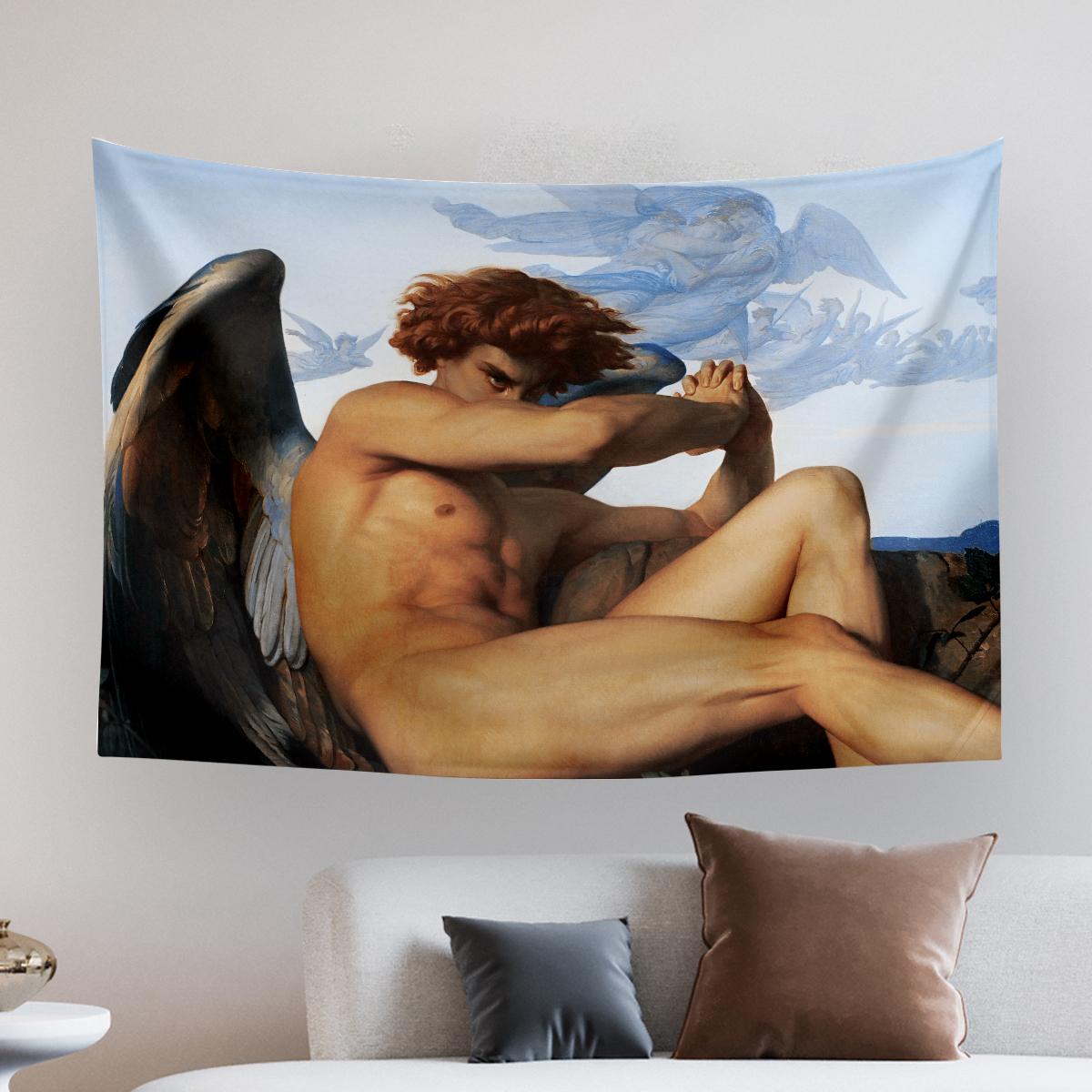 Vagonik Fallen Angel Duvar Örtüsü Halısı 140x100 Cm-70x100 Cm