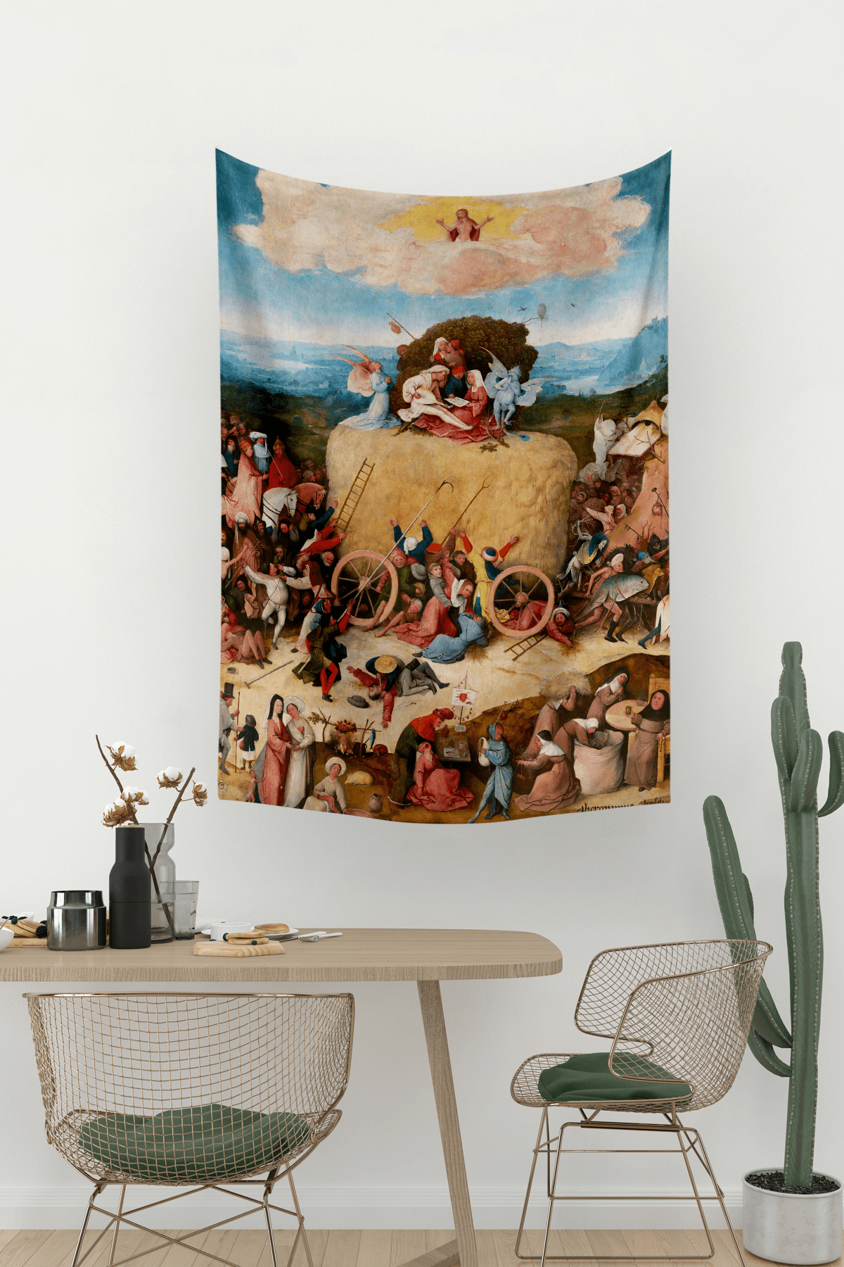 Vagonik Hieronymus Bosch Samanlık Üçlüsü Duvar Örtüsü Halısı