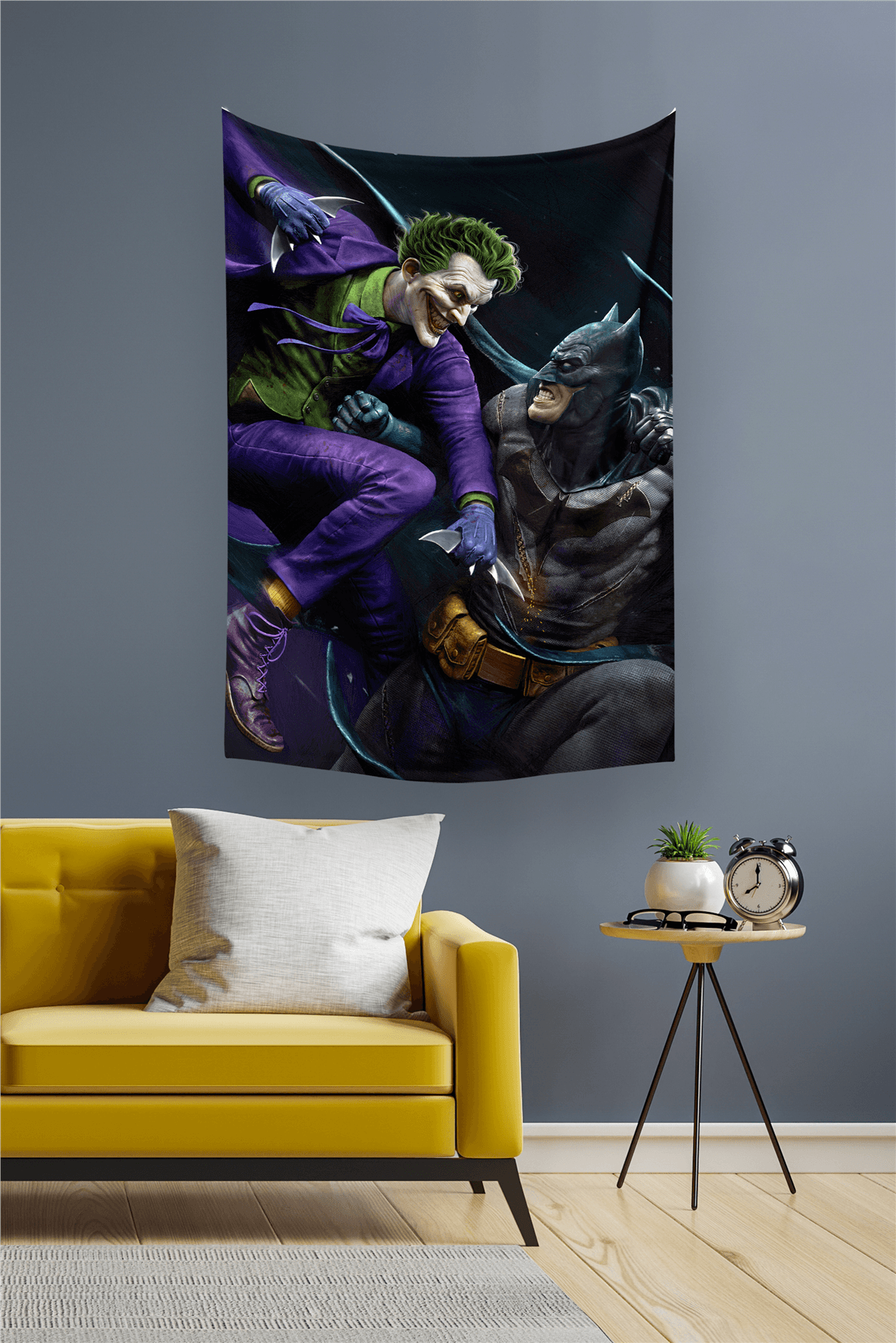 Vagonik Joker Batman Dc Duvar Örtüsü Halısı