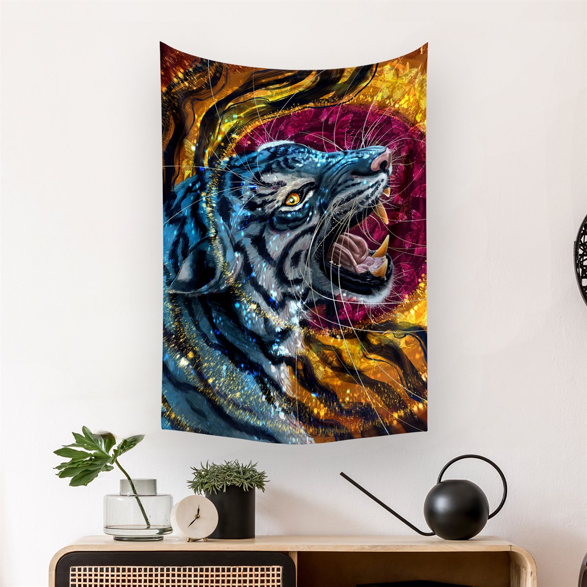 Vagonik Kaplan Duvar Örtüsü Halısı 140 X 100 Cm-70x100 Cm