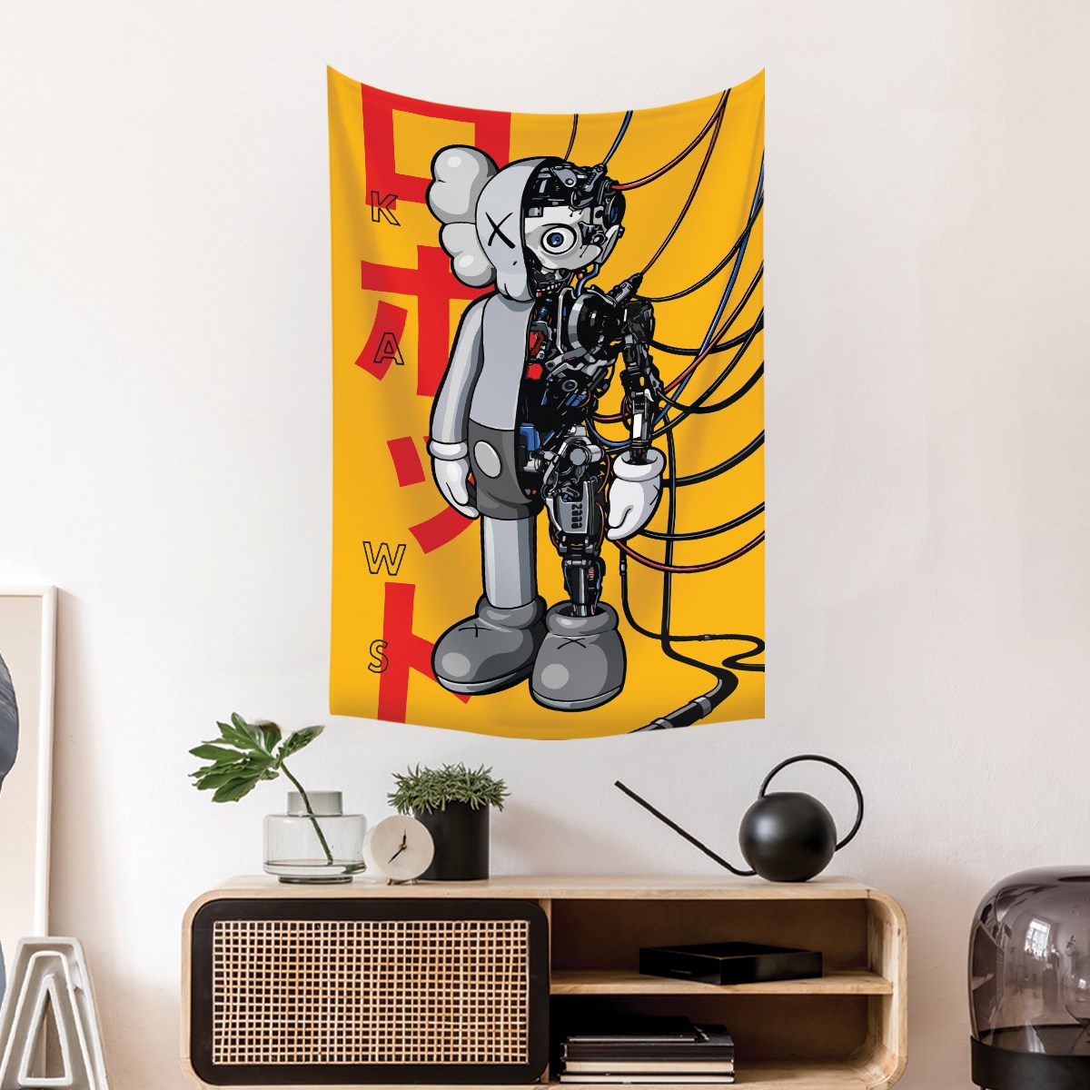 Vagonik Kaws Robotik Duvar Örtüsü Halısı 140 X 100 Cm-70x100 Cm