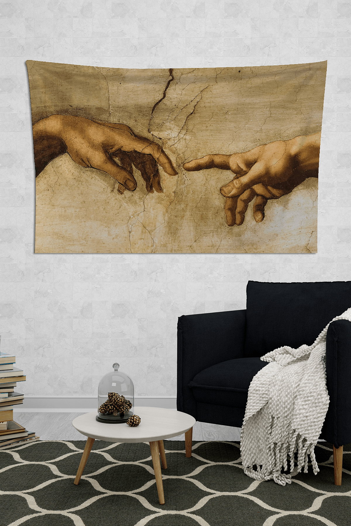 Vagonik Michelangelo Eller Duvar Örtüsü Halısı