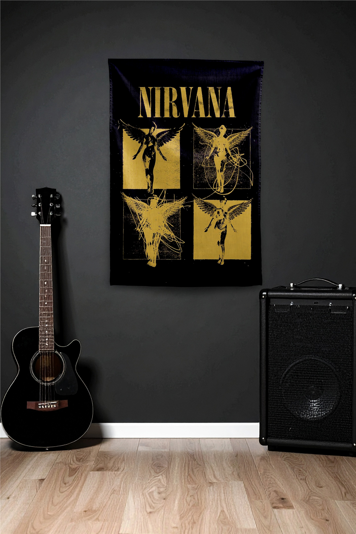 Vagonik Nirvana in utero Duvar Örtüsü Duvar Halısı