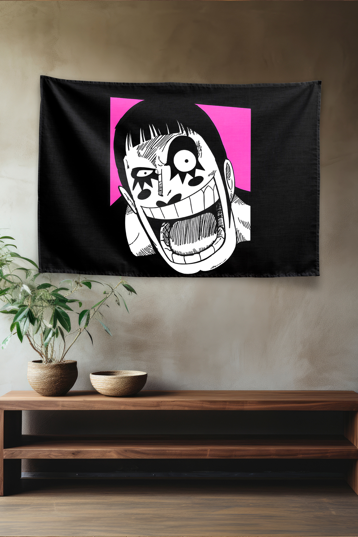 Vagonik One Piece Mr 2 Bon Clay Manga Style Duvar Örtüsü Tapestry