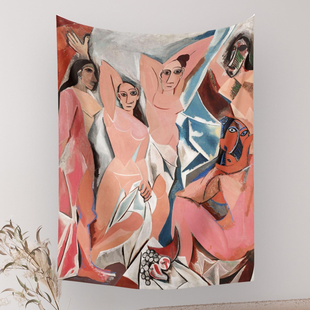 Vagonik Pablo Picasso Avignonlu Kızlar Duvar Örtüsü Halısı 70x90 Cm