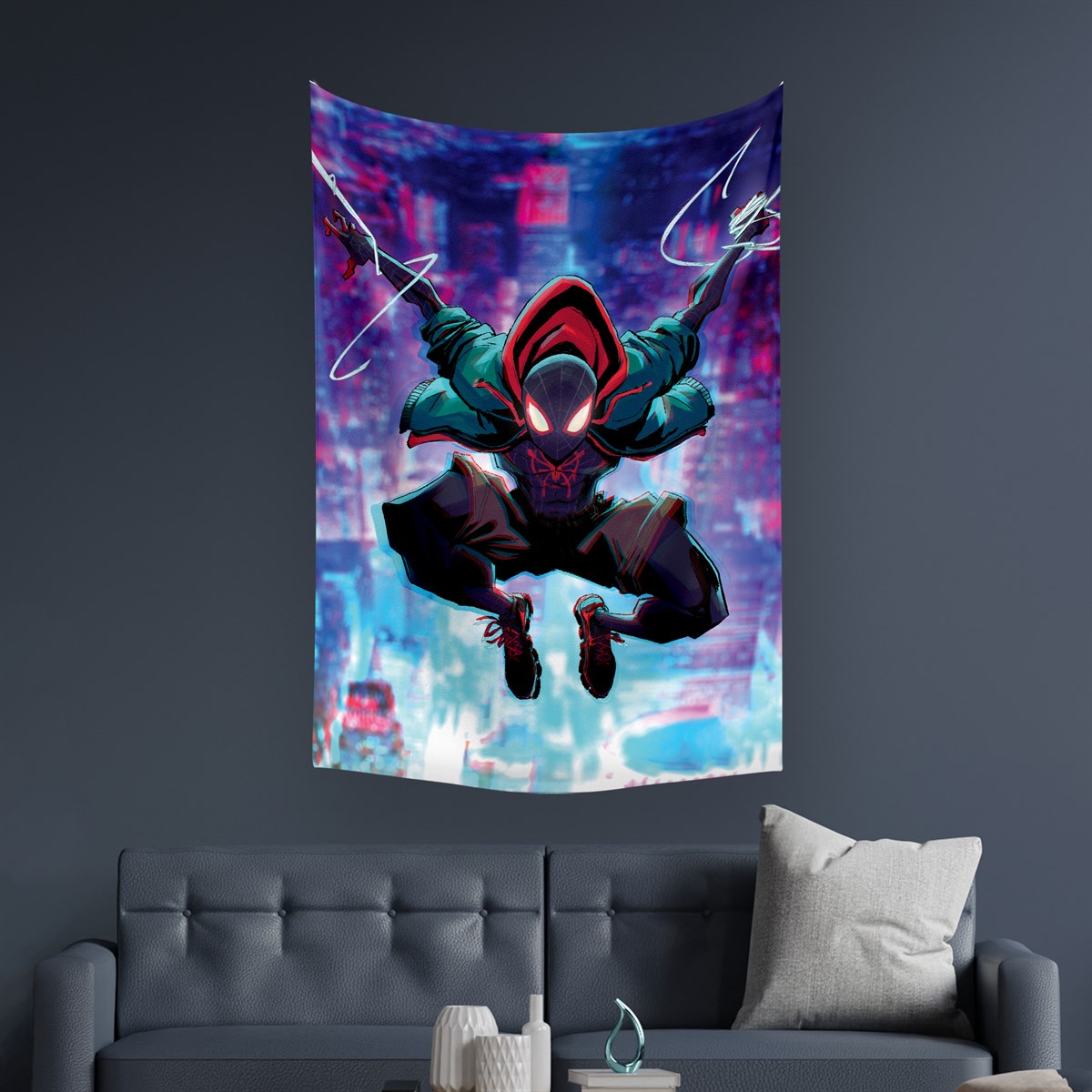 Vagonik Spiderman Örümcek Adam Marvel Duvar Örtüsü Halısı 140 X 100 Cm-70x100 Cm