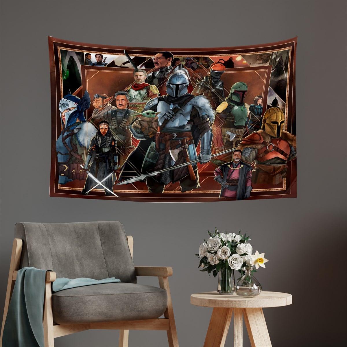 Vagonik Star Wars Duvar Örtüsü Halısı 140 X 100 Cm-70x100 Cm