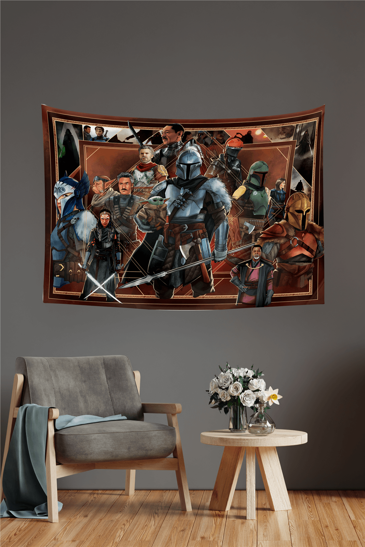Vagonik Star Wars Duvar Örtüsü Halısı