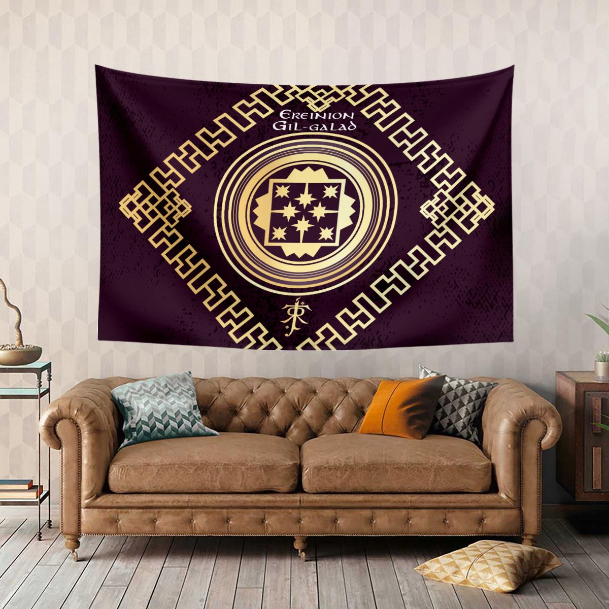 Vagonik Yüzüklerin Efendisi Ereinion Gıl-Galad Duvar Örtüsü Halısı 140x100 Cm-70x100 Cm