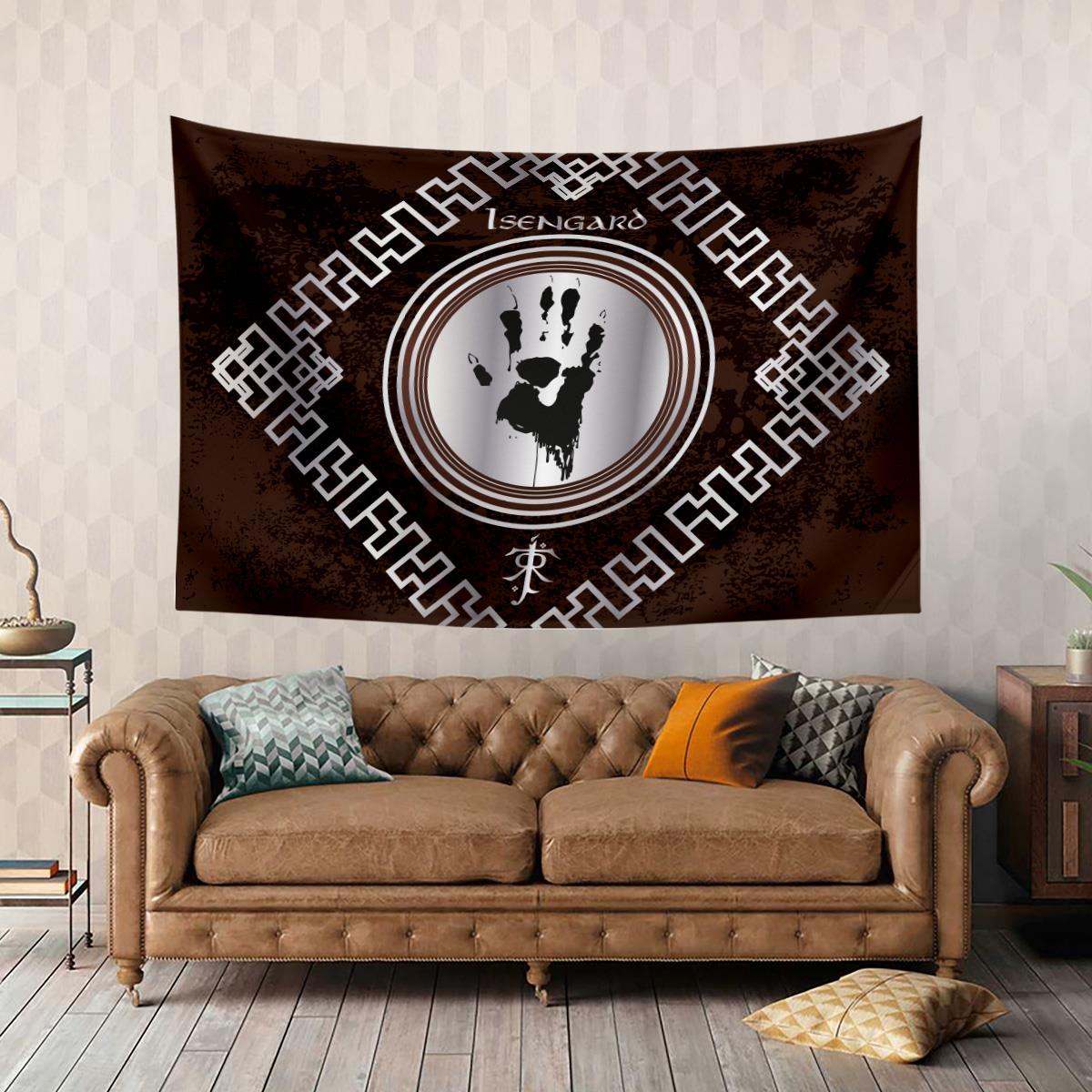 Vagonik Yüzüklerin Efendisi Isengard Duvar Örtüsü Halısı 140x100 Cm-70x100 Cm