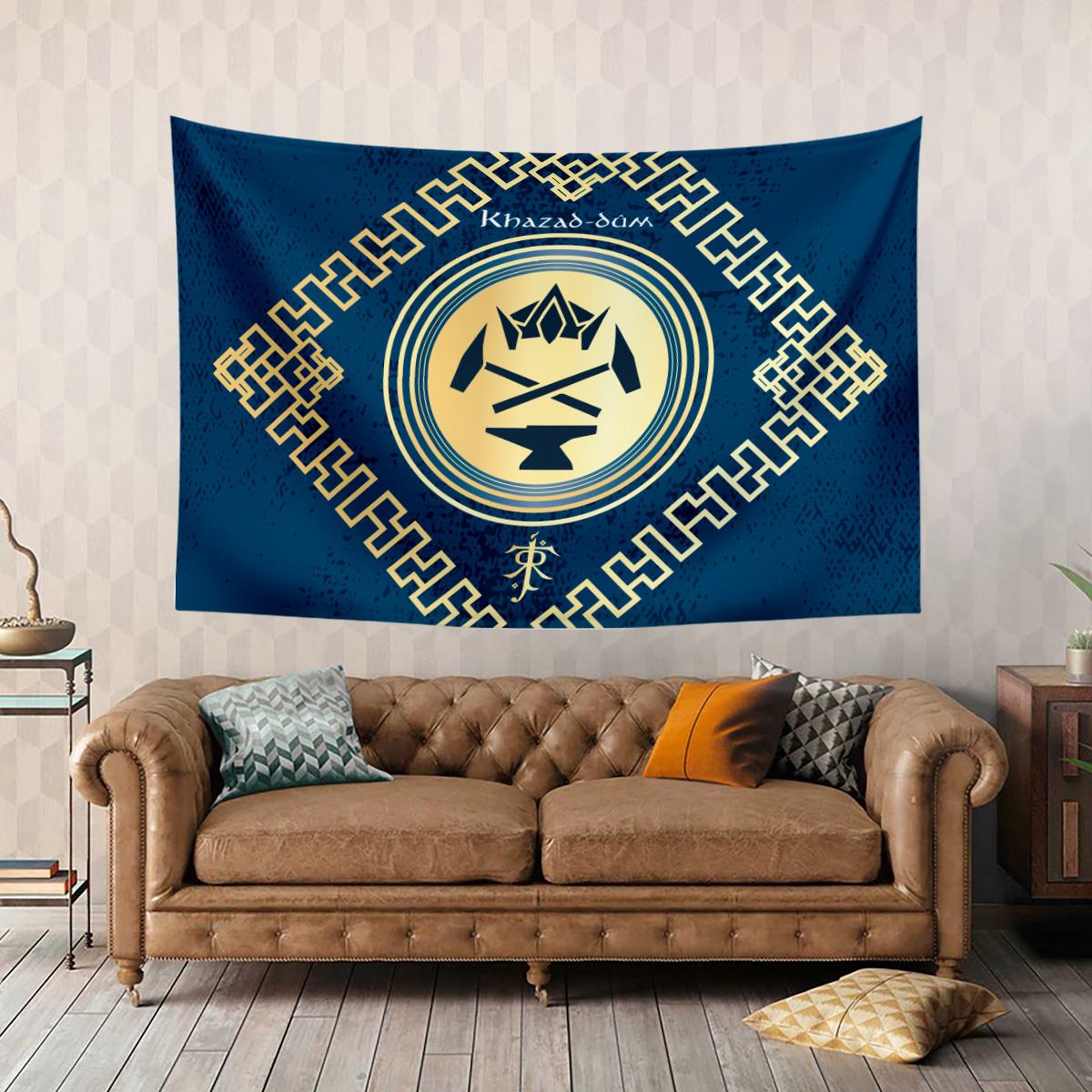 Vagonik Yüzüklerin Efendisi Khazad-dum Duvar Örtüsü Halısı 140x100 Cm-70x100 Cm