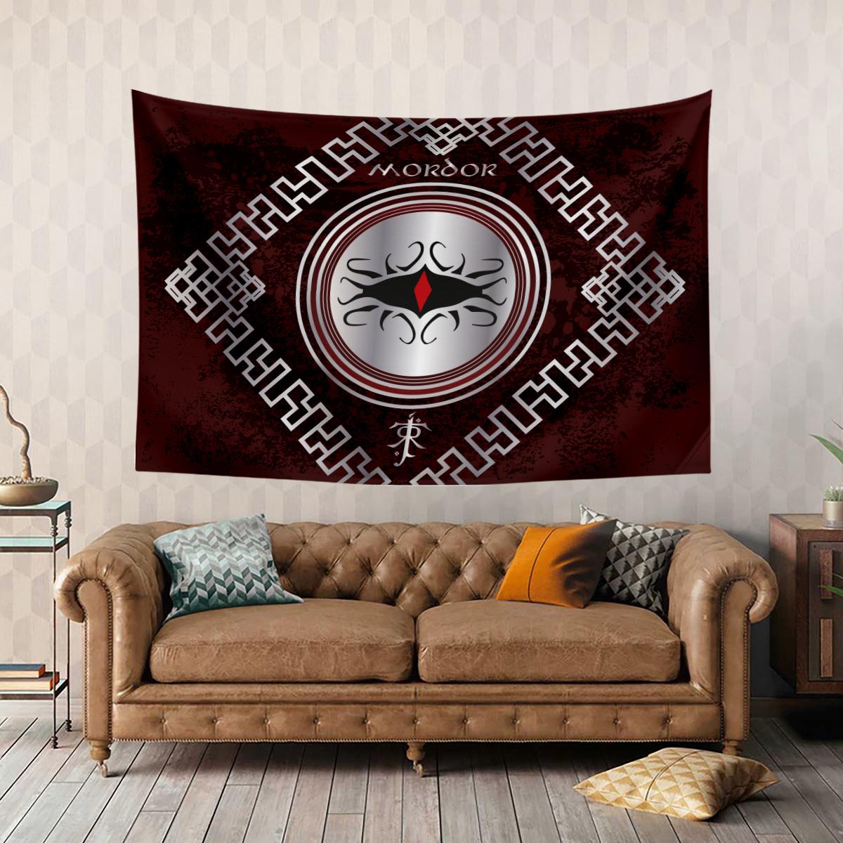 Vagonik Yüzüklerin Efendisi Mordor Duvar Örtüsü Halısı 140x100 Cm-70x100 Cm