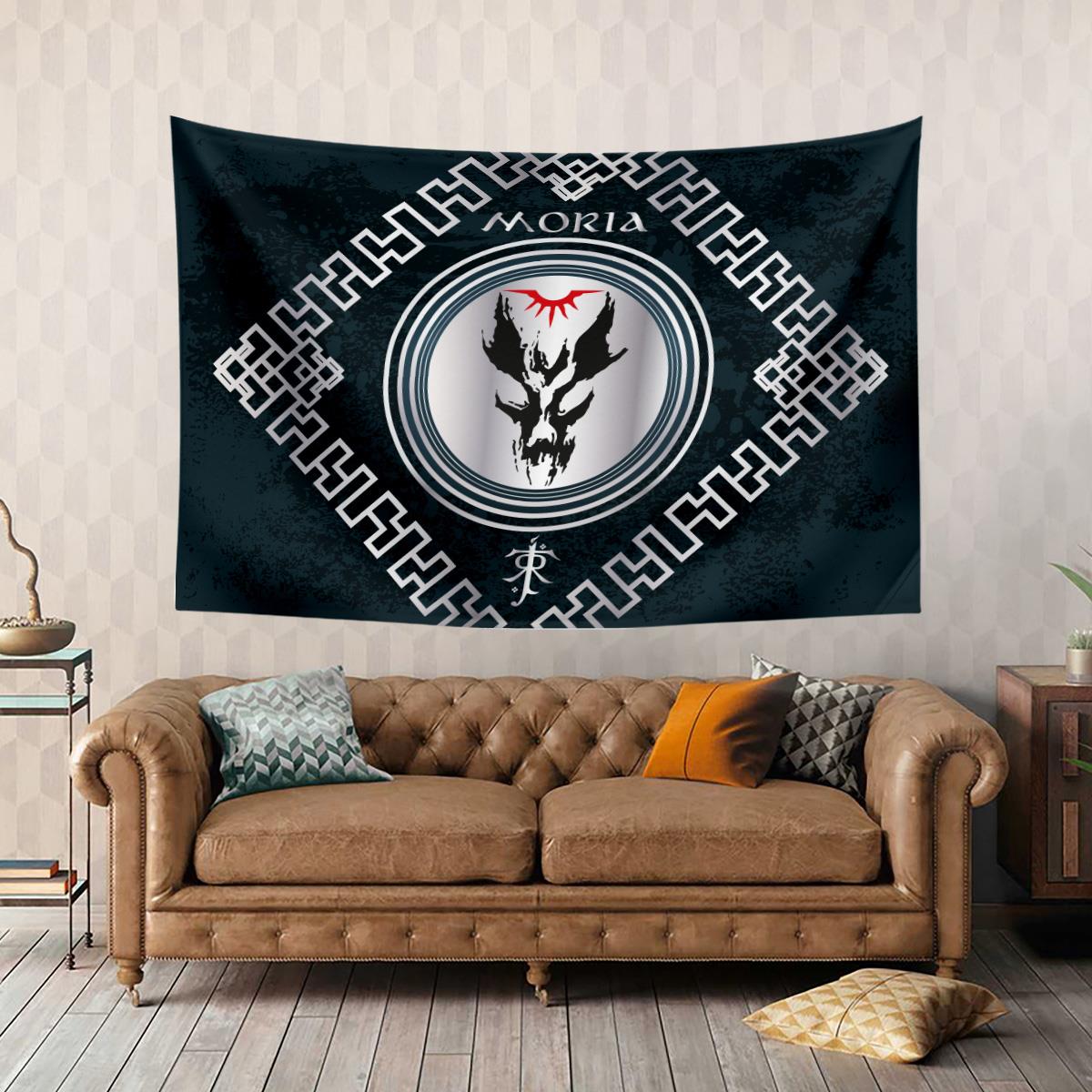 Vagonik Yüzüklerin Efendisi Moria Duvar Örtüsü Halısı 140x100 Cm-70x100 Cm