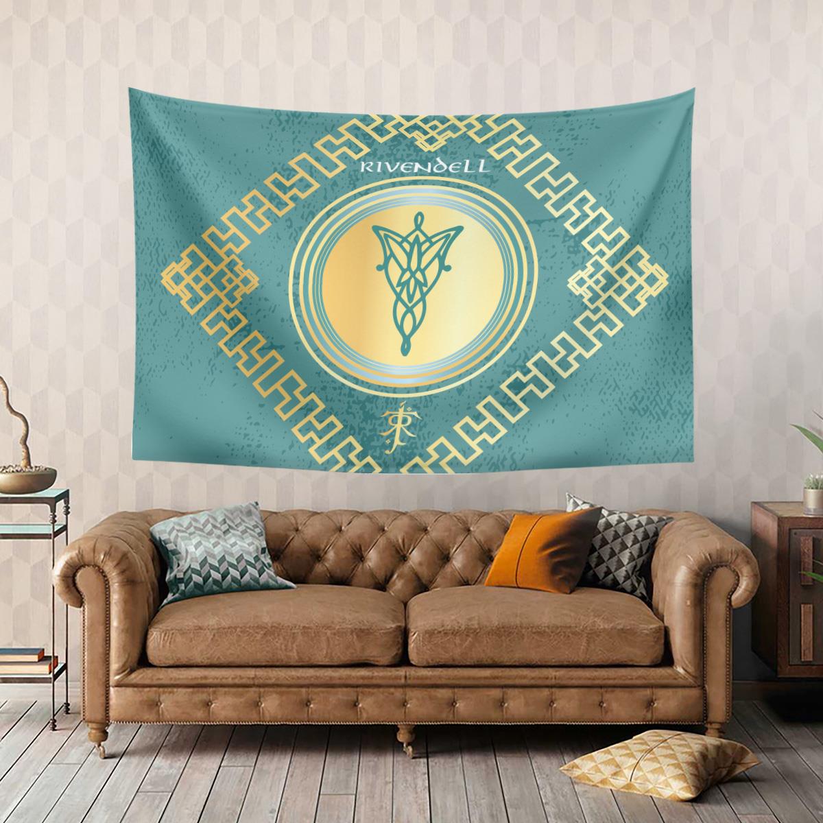 Vagonik Yüzüklerin Efendisi Rivendell Duvar Örtüsü Halısı 140x100 Cm-70x100 Cm