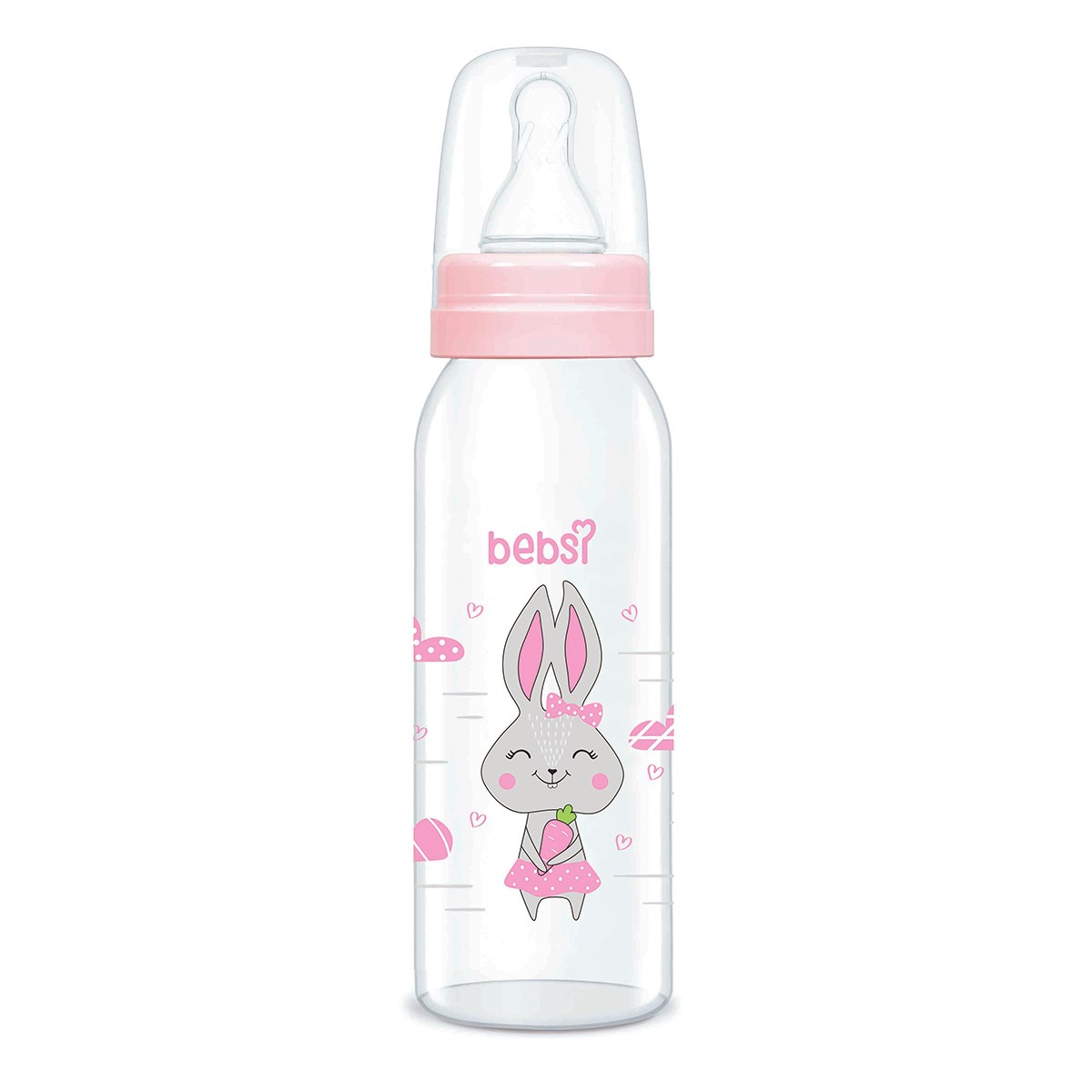 Wee Baby Klasik Cam Biberon 250 ml-Pembe