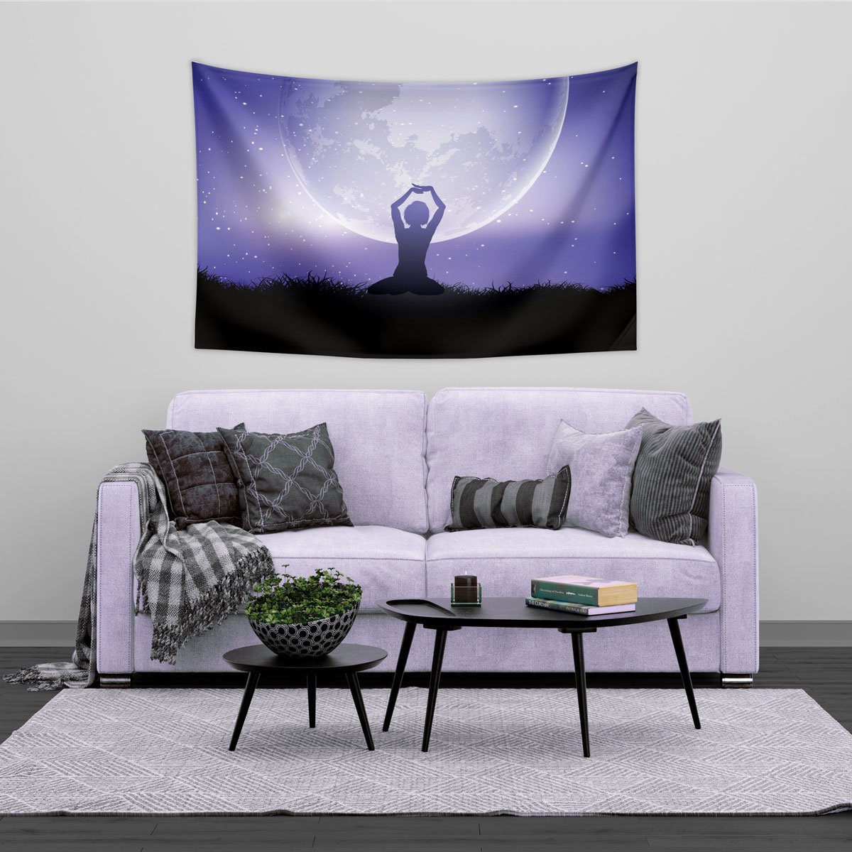 Yoga Dolunay Duvar Örtüsü