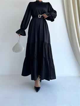 Aryana Saten Elbise Siyah