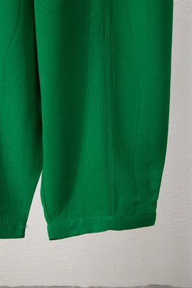 Cepli Slouchy Pantolon Zümrüt Yeşili