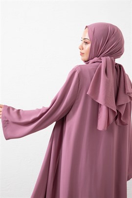 İkili Abaya Takım Gül kurusu