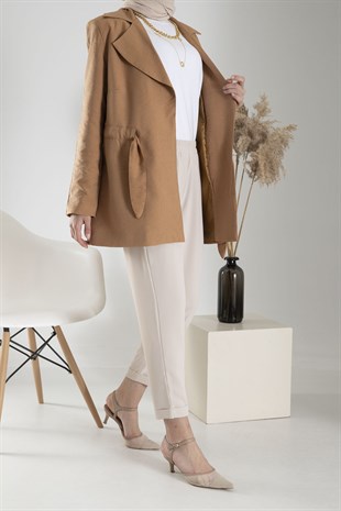 Moda Belden Bağlamalı Pantolon