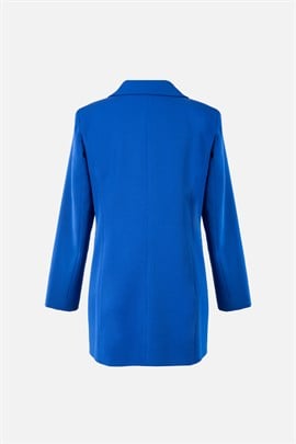 Tek Düğmeli Blazer Ceket Mavi