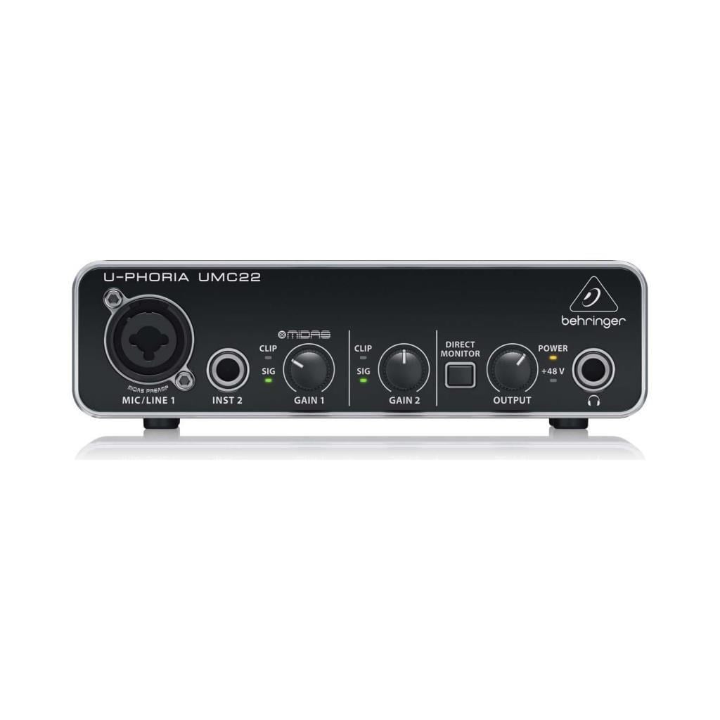 Behringer UMC22 2x2 Ev Stüdyosu için Ses Kartı