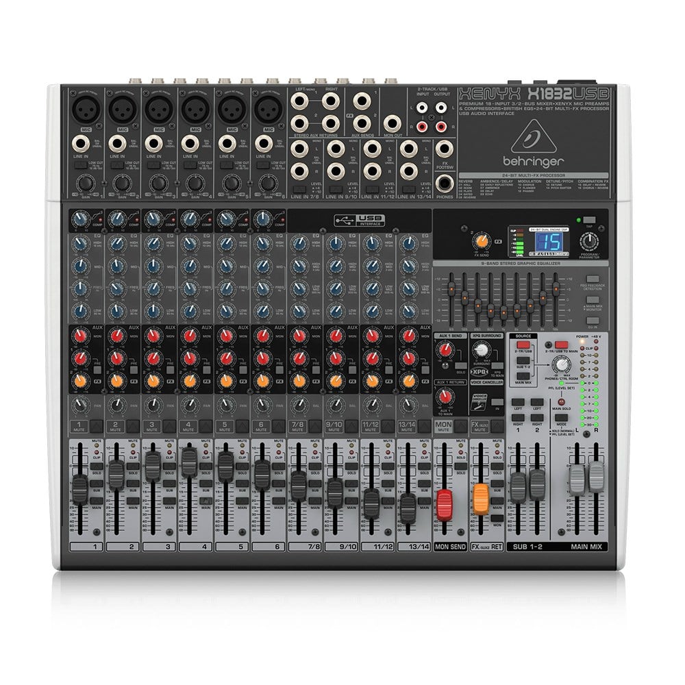 BEHRINGER  XENYX X1832USB Premium 18-Kanal 3/2-Bus Analog Mixer