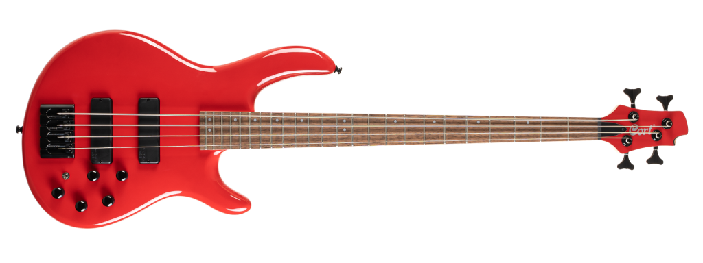 Cort C4 DELUXE CRD 4 Telli Bas Gitar (Kırmızı)