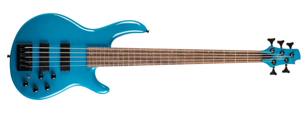 Cort C5 DELUXE CBL 5 Telli Bas Gitar (Mavi)
