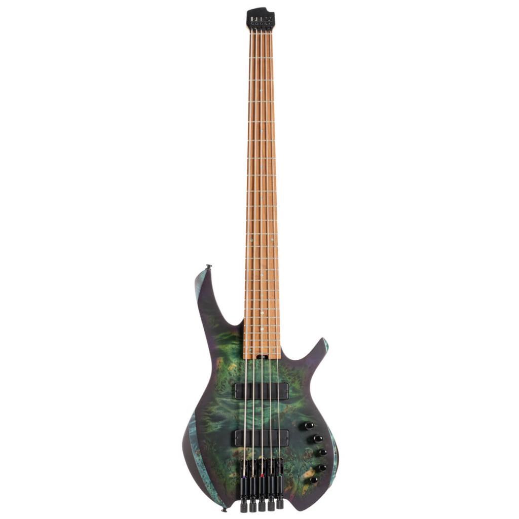 Cort Space5sdg Headless 5 Telli Bas Gitar, STAR DUST GREEN