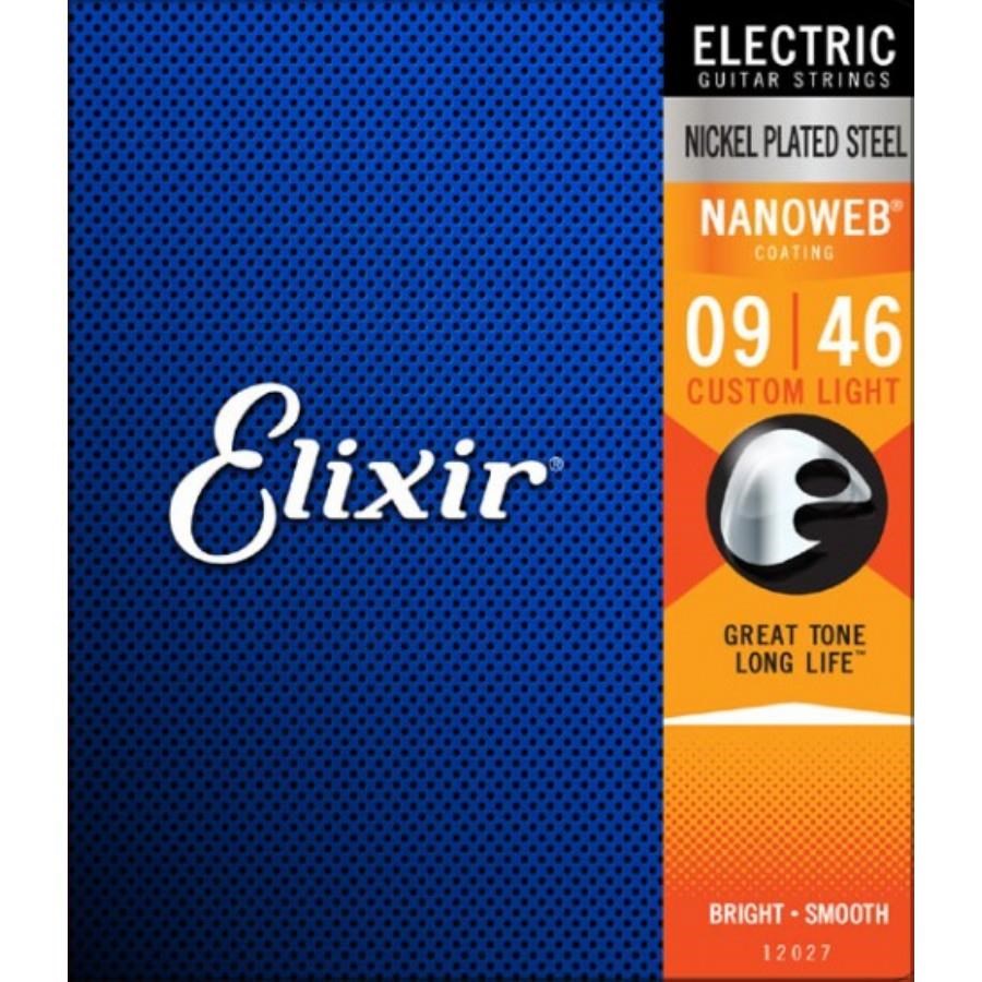 Elixir 12027 Nanoweb Custom Light Elektro Gitar Teli (9-46)