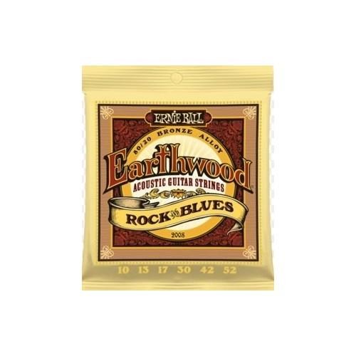 Ernie Ball P02008 Rock Blues 10-52 Akustik Gitar Teli