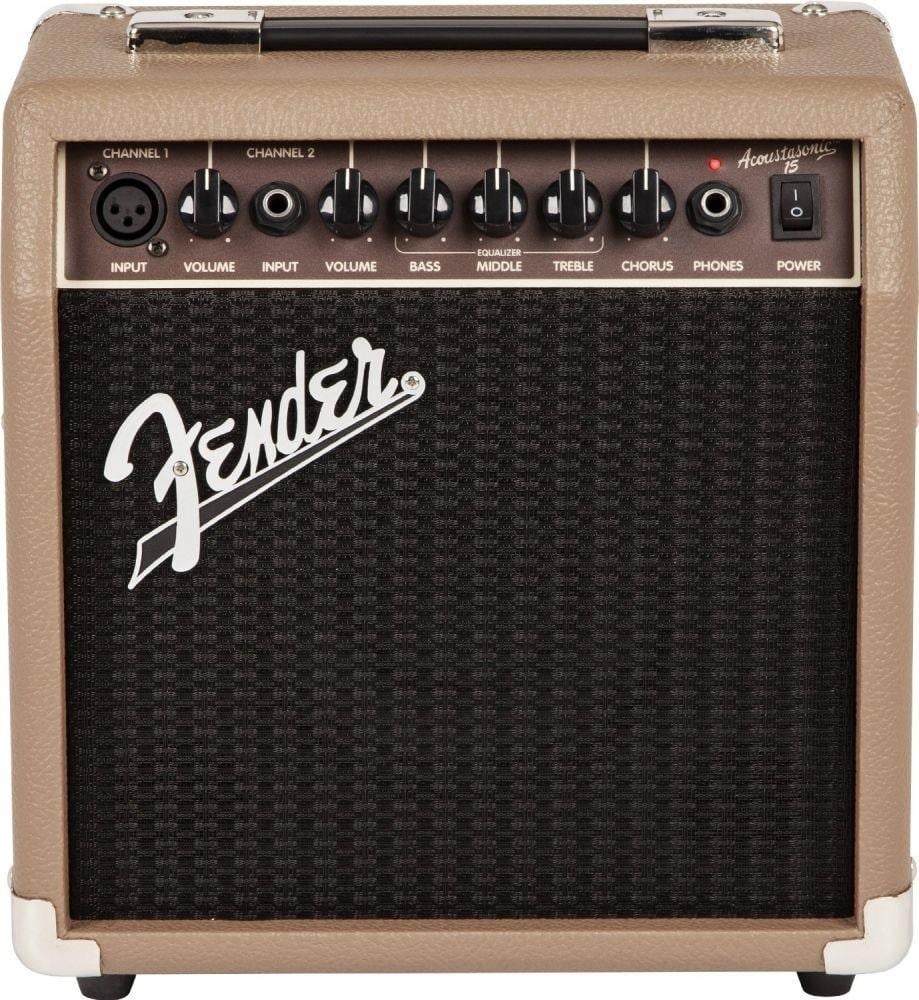 Fender Acoustasonic 15 Watt Combo Akustik Gitar Amfisi