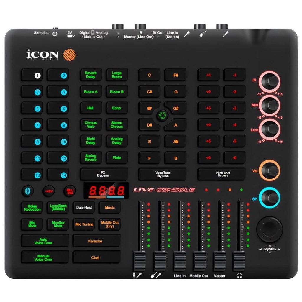 ICON Pro Audio Live Console Canlı Yayın / Podcast Mikseri